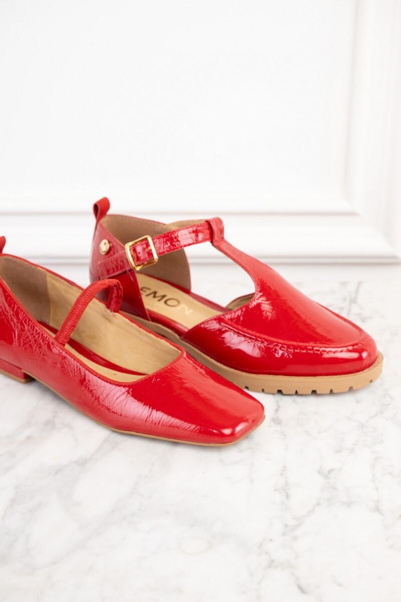 Balerina Charol Rojo