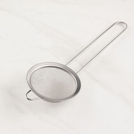 Tamizador de acero inoxidable 27x12x5 cm PLATEADO