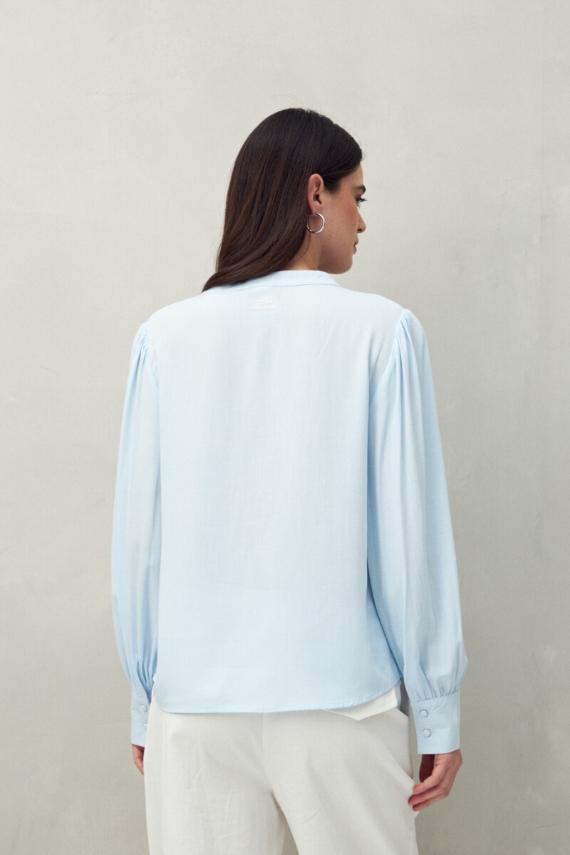 CAMISA BULLE Celeste