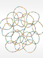 Set De Pulseras Elásticas Multicolor multicolor