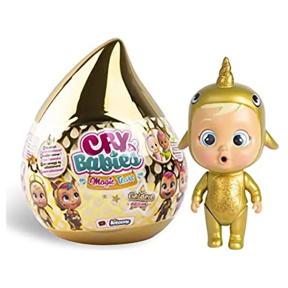 Bebés Llorones Cry babies Magic Tears Edición Dorada CRY BABY / MAGIC TEARS EDICION DORADA EXHIBIDOR X6