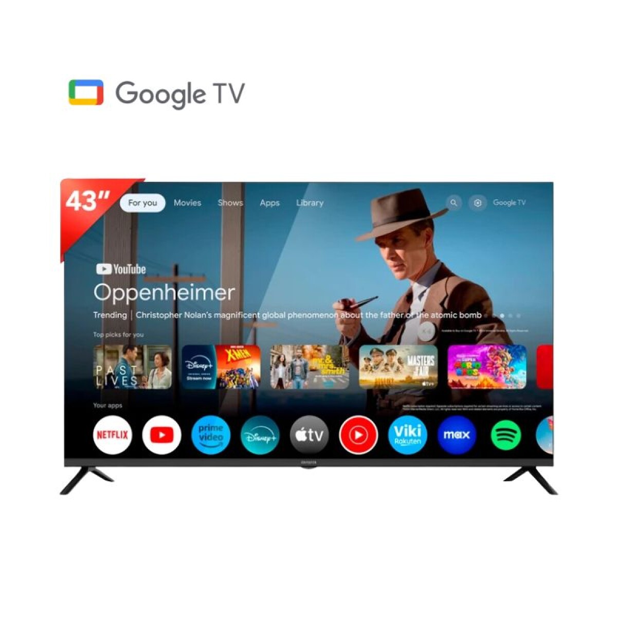 SMART TV 43'' AIWA CON GOOGLE TV FULL HD 