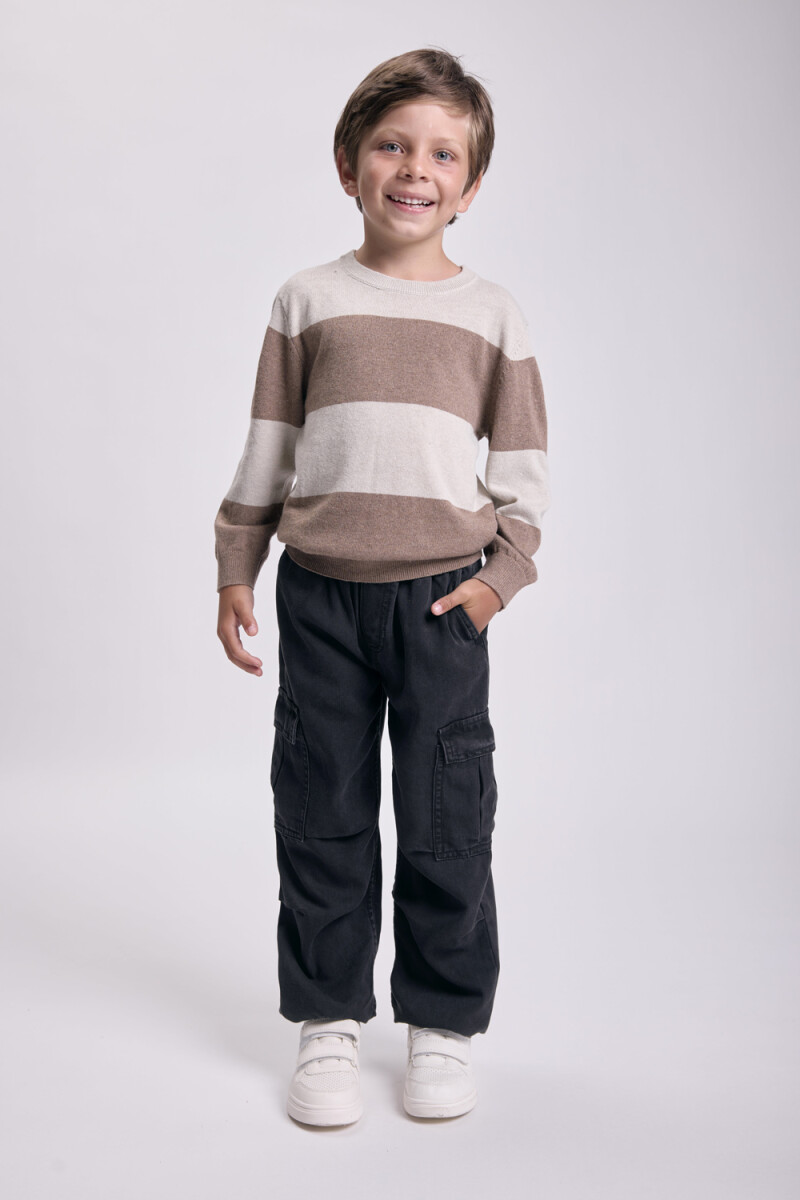 Buzo punto Beige