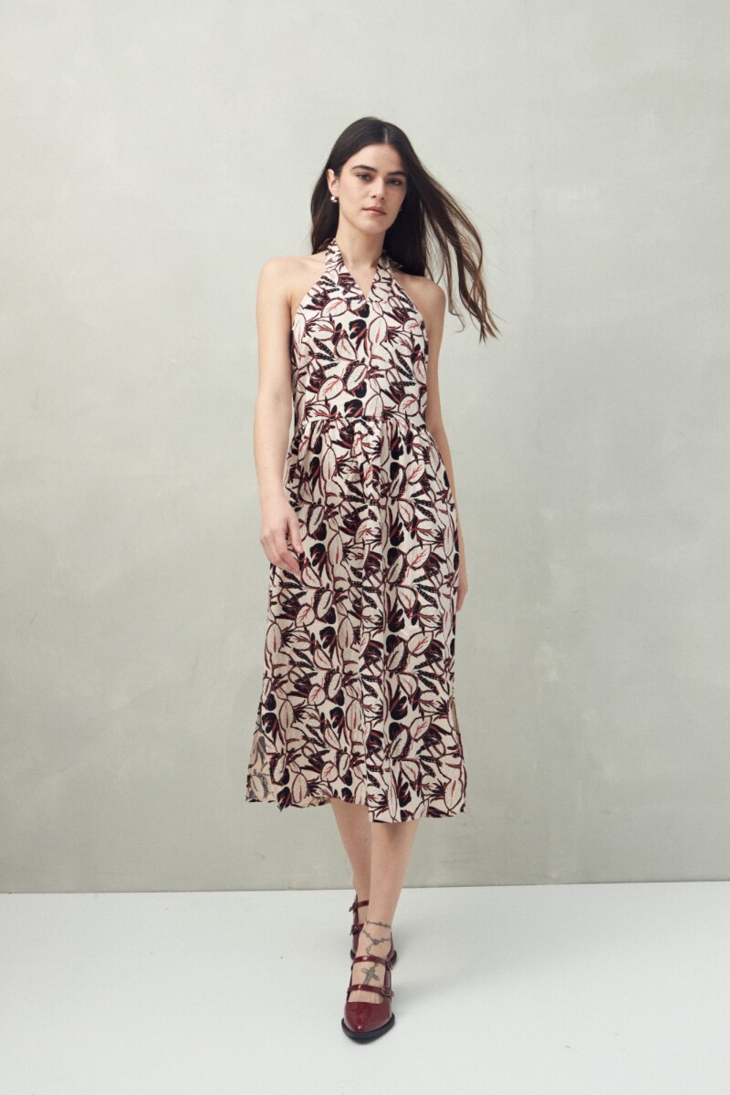 VESTIDO ORIENTAL - Ladrillo 