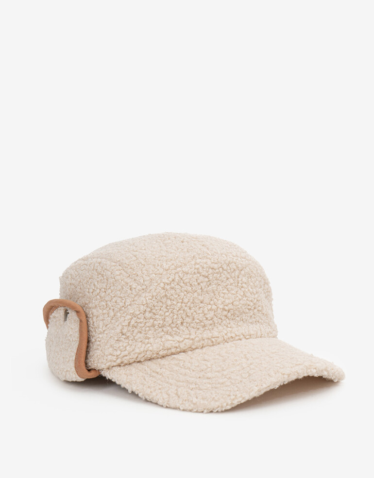 Caps Gorra De Corderito - Blanco Crudo