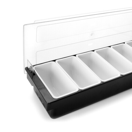 Contenedor Organizador de Alimentos con Tapa x6 de Plástico Contenedor Organizador de Alimentos con Tapa x6 de Plástico