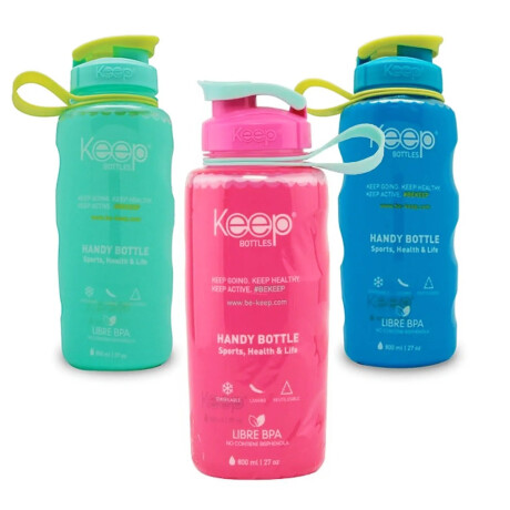 Keep Botellas Caramañola Deportivas Colores 800Ml Amarillo