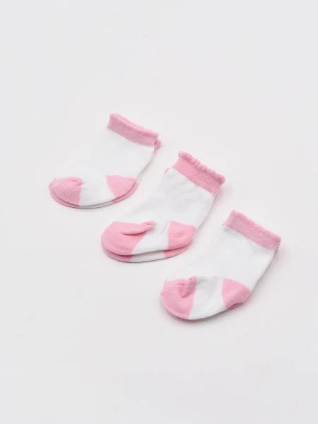 MEDIAS PACK X3 ROSA MELANGE