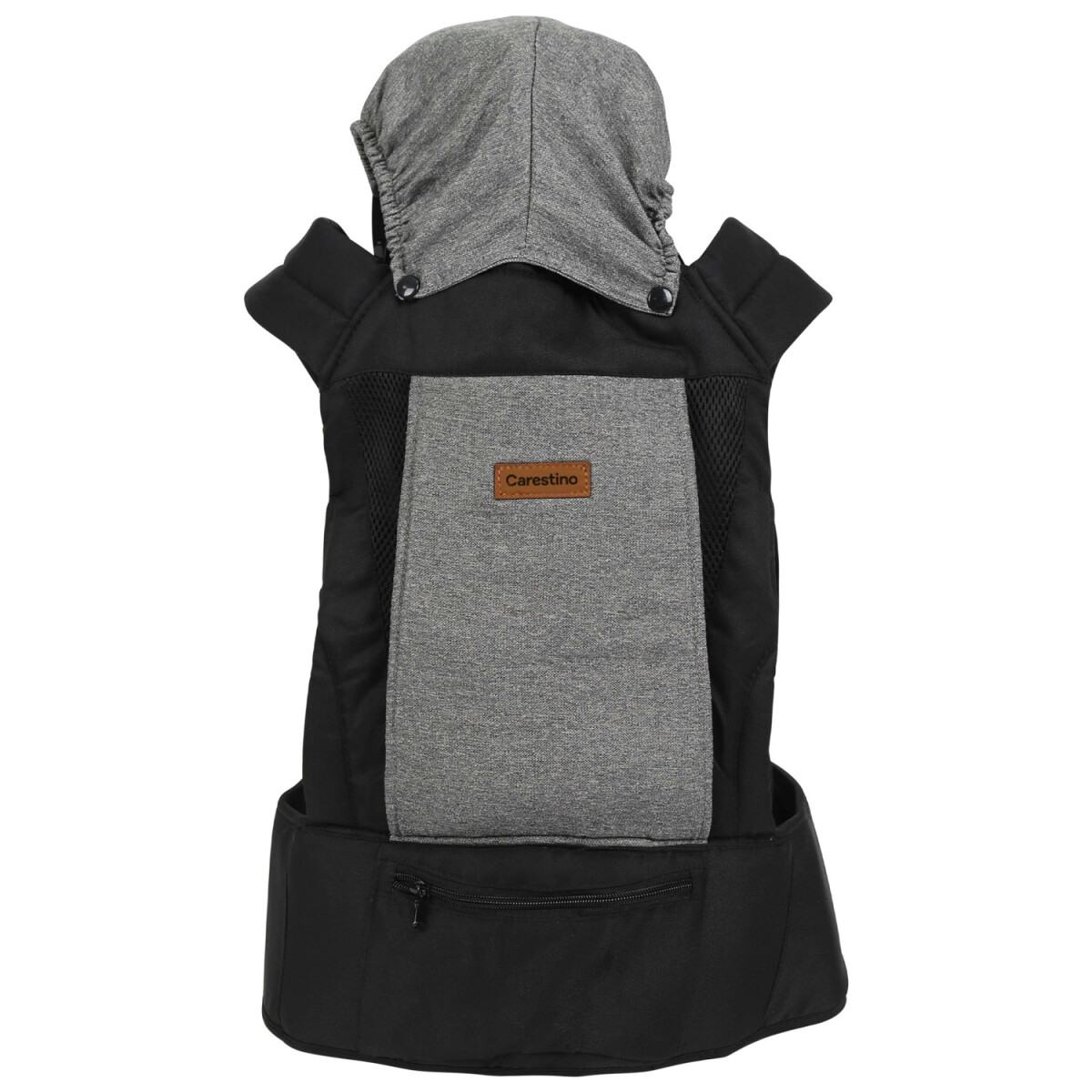 Mochila Porta Bebé Carestino con 3 Posiciones - Gris/Negro 