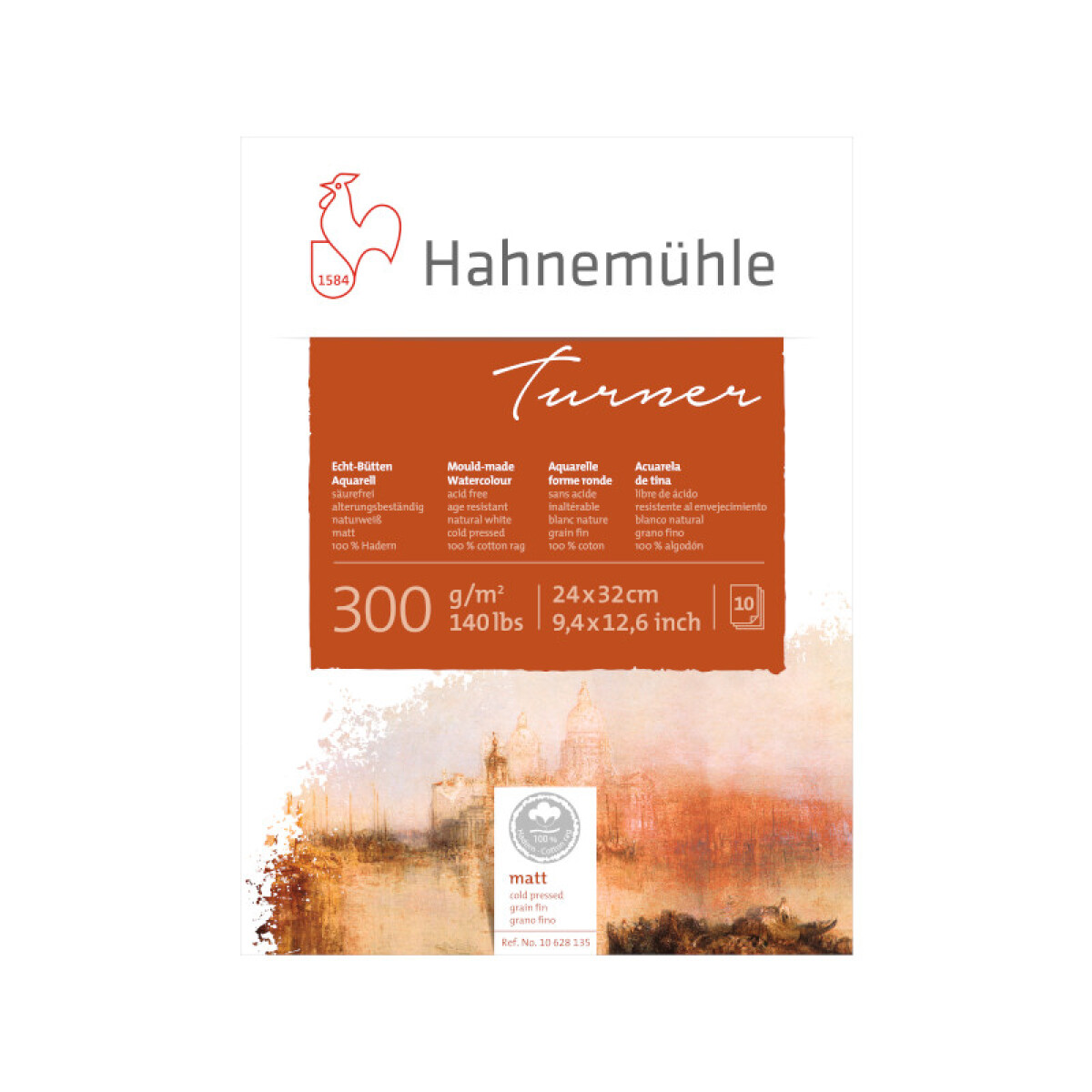 Block acuarela Turner 300g - Hahnemühle - 24 x 32 cm 