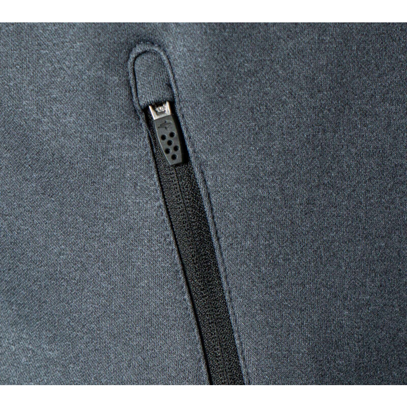 Campera de Hombre Topper FZ POLY FLEECE MEN Negro Melange