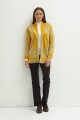 Sacon tejido con jacquard ocre