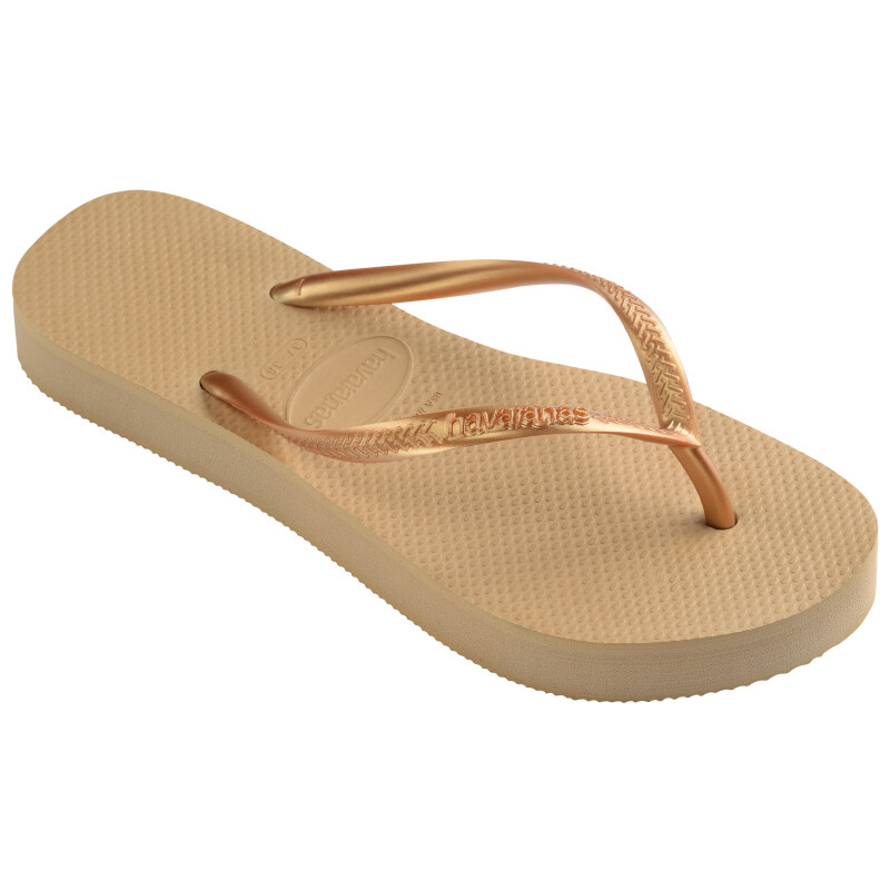 Ojotas de Mujer Havaianas Slim Dorado