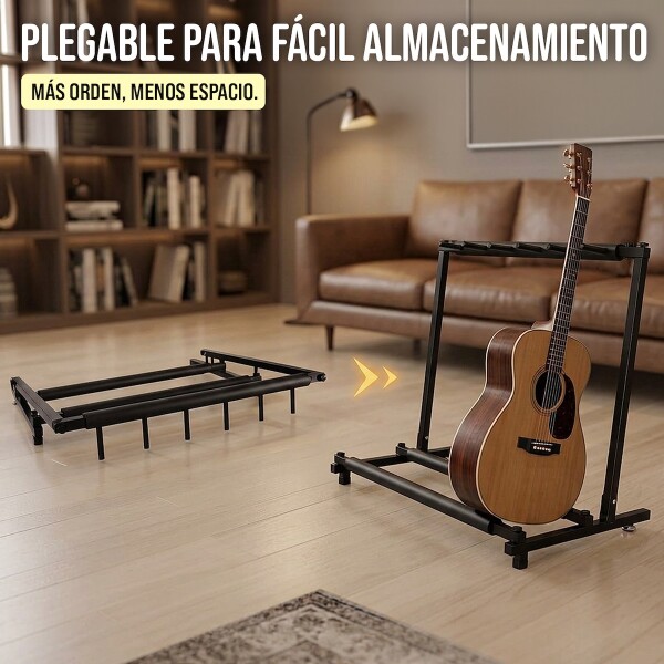 Soporte para 5 guitarras Bajos pie piso Stand Base Plegable IMBACK Color Negro Soporte para 5 guitarras Bajos pie piso Stand Base Plegable IMBACK Color Negro