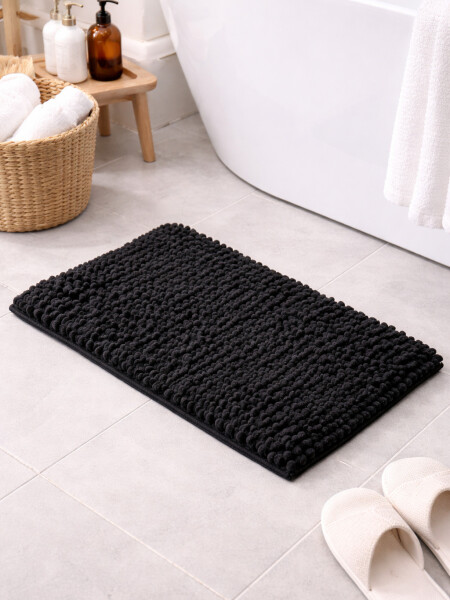 ALFOMBRA CHENILLE NEGRO