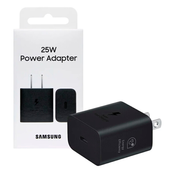 Cargador Original Ep-t2510nbtgtw Tipo C Carga S-rapida 25w CARGADOR SAMSUNG 25W TIPO C NEGRO
