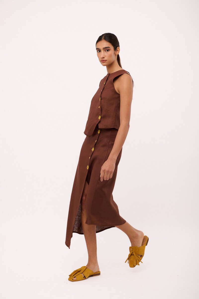 FALDA RAIZ Chocolate