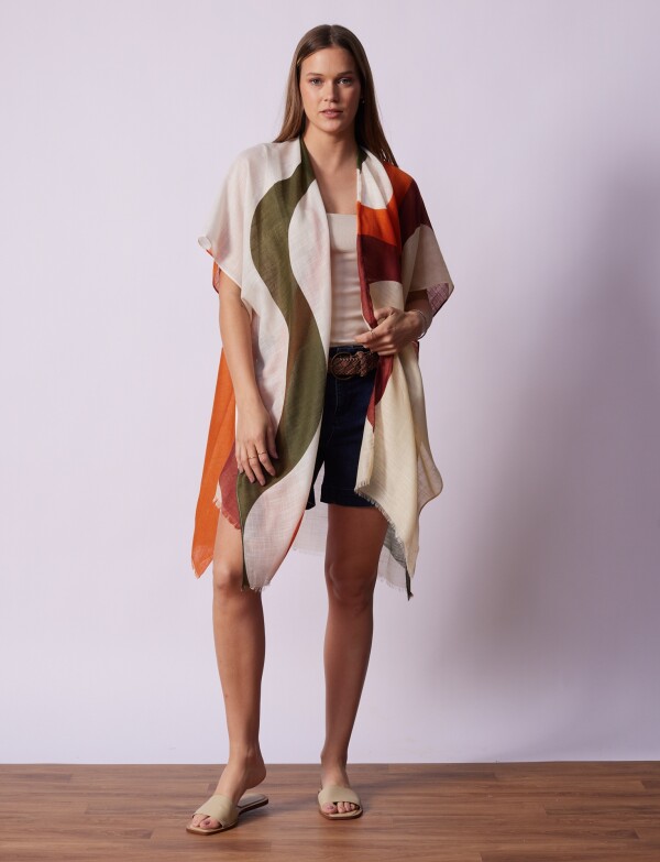 Kimono Printed CRUDO/MULTI