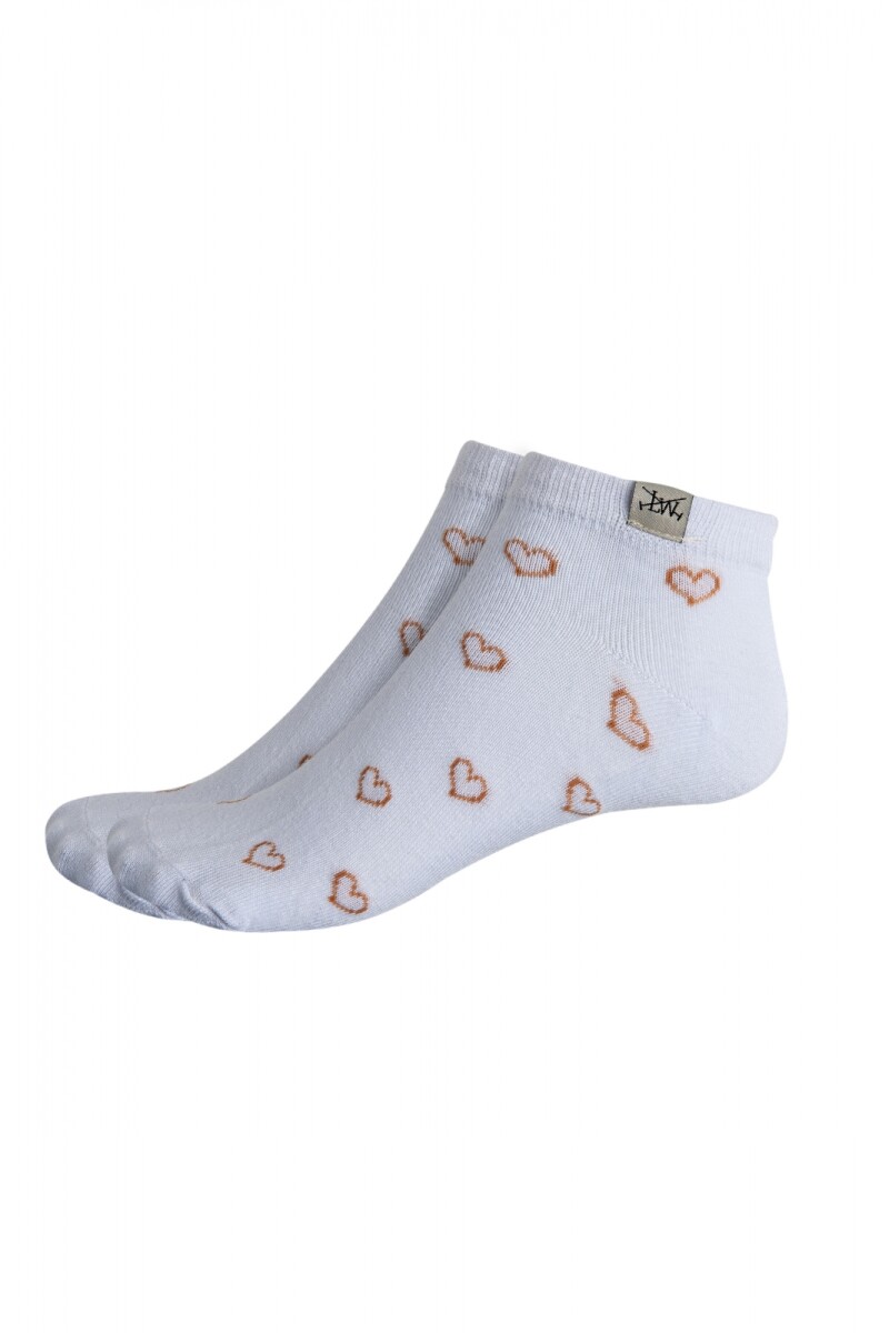 MEDIA CORAZONES - Blanco 