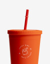 Artículos cocina Vasos Vaso Plástico "lucky Cats" - Rojo Medio