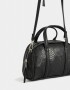 Bowling Noche Cartera Bowling Efecto Croco - Negro