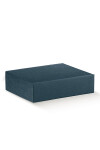 CAJA RÍGIDA 4 BOTELLAS 34X37X9 cm JUTA BLU