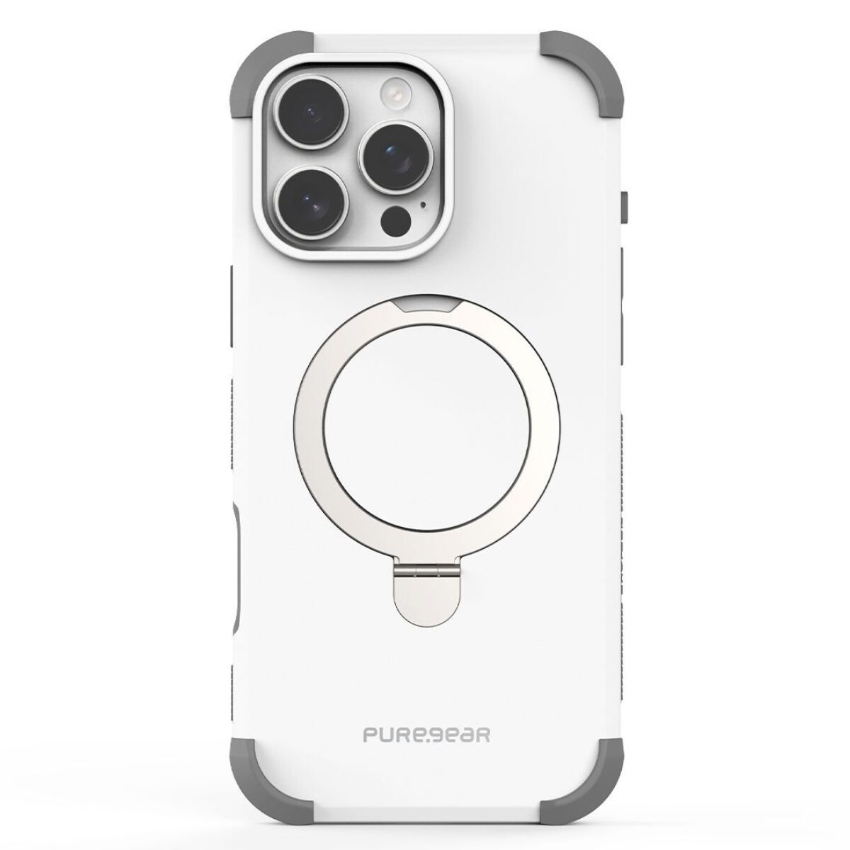 Protector Dualtek PureGear magsafe Iphone 16 Pro Max blanco 