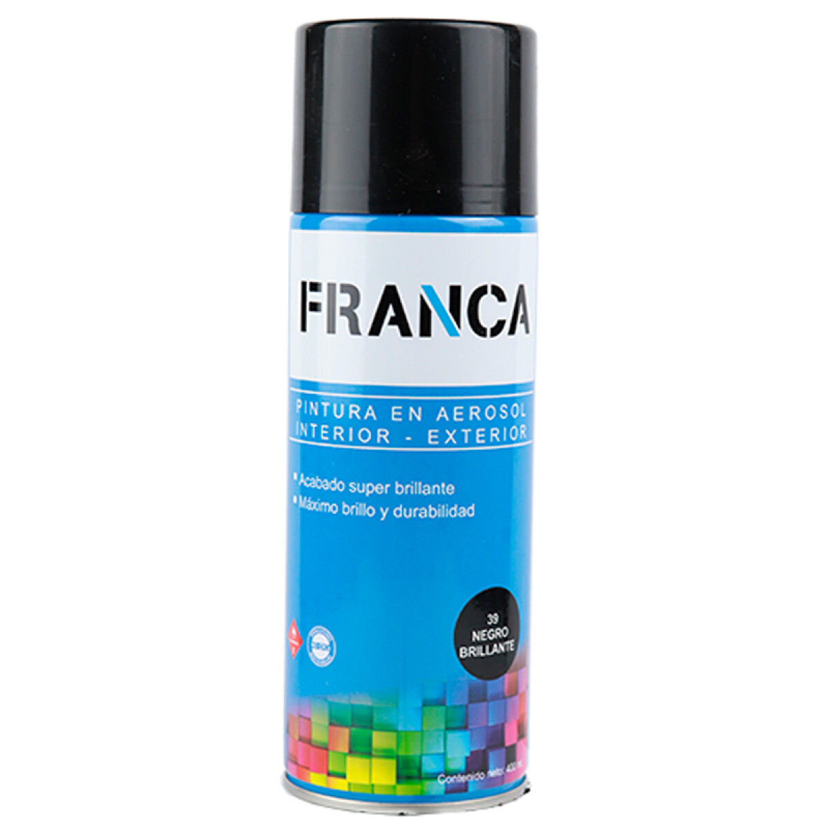 ESMALTE AEROSOL 400ML NEGRO BRILLANTE REF.39 FRANCA ++ - N/a 