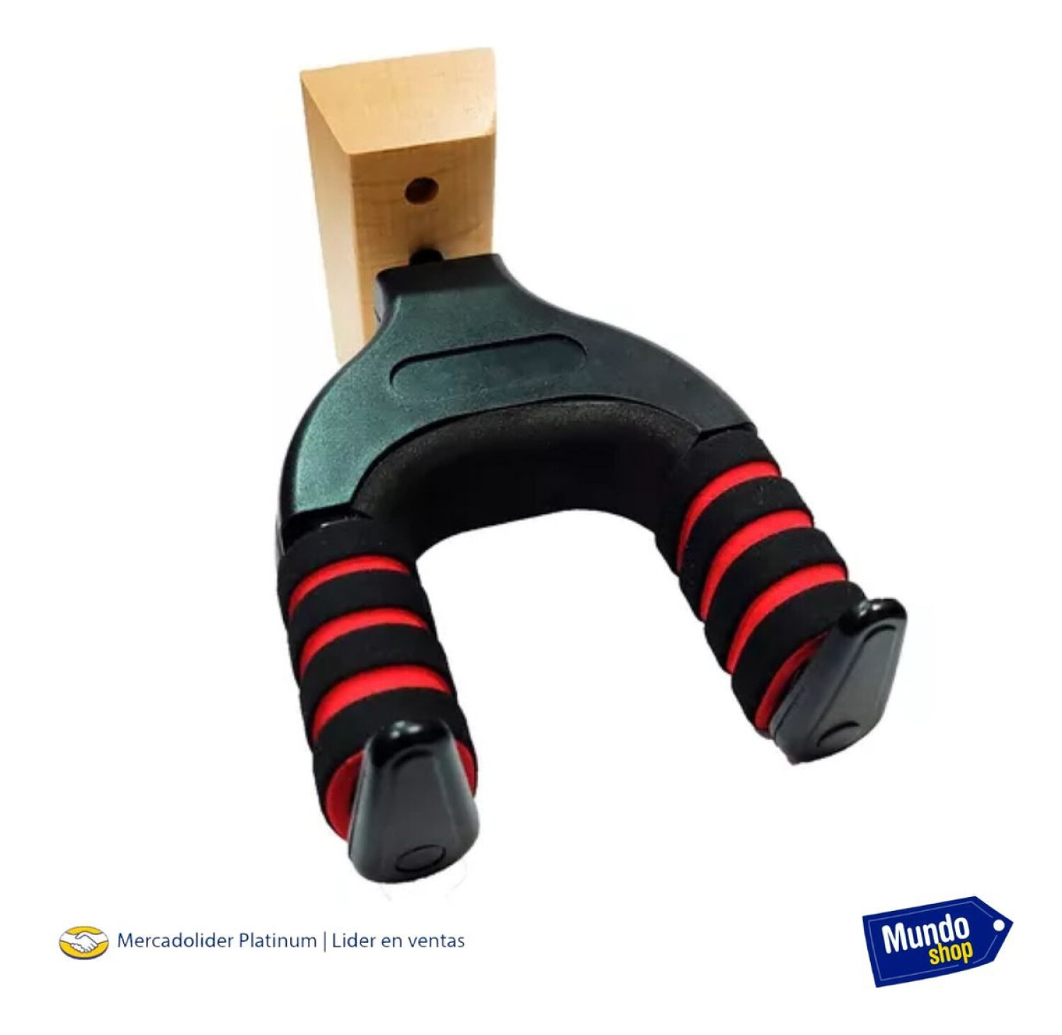 Soporte Guitarra Pared Calidad Superior Hercules Madera Negro Mundo