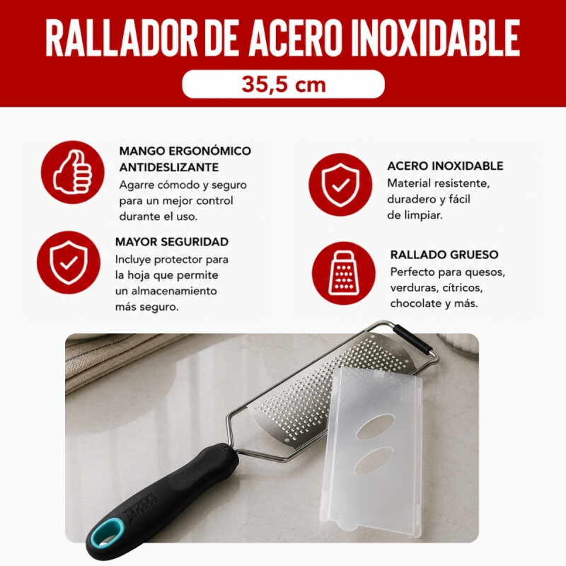 Rallador 35,5 cm INOX