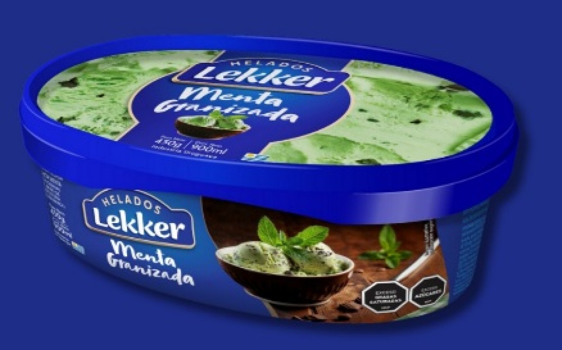 HELADO LEKKER 900ML MENTA GRANIZADA 