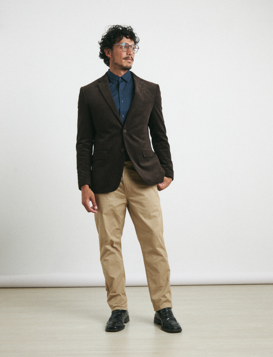 110470 SACO HARRINGTON LABEL Marron