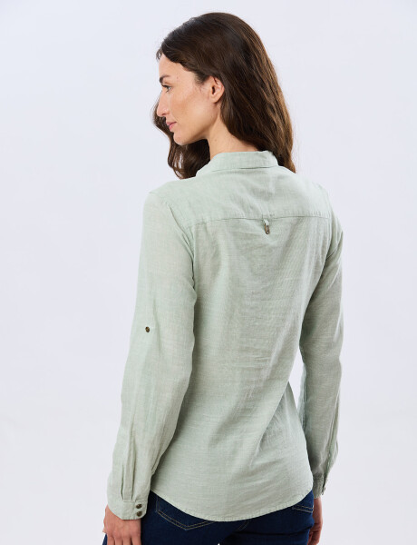 CAMISA DE LINO Menta