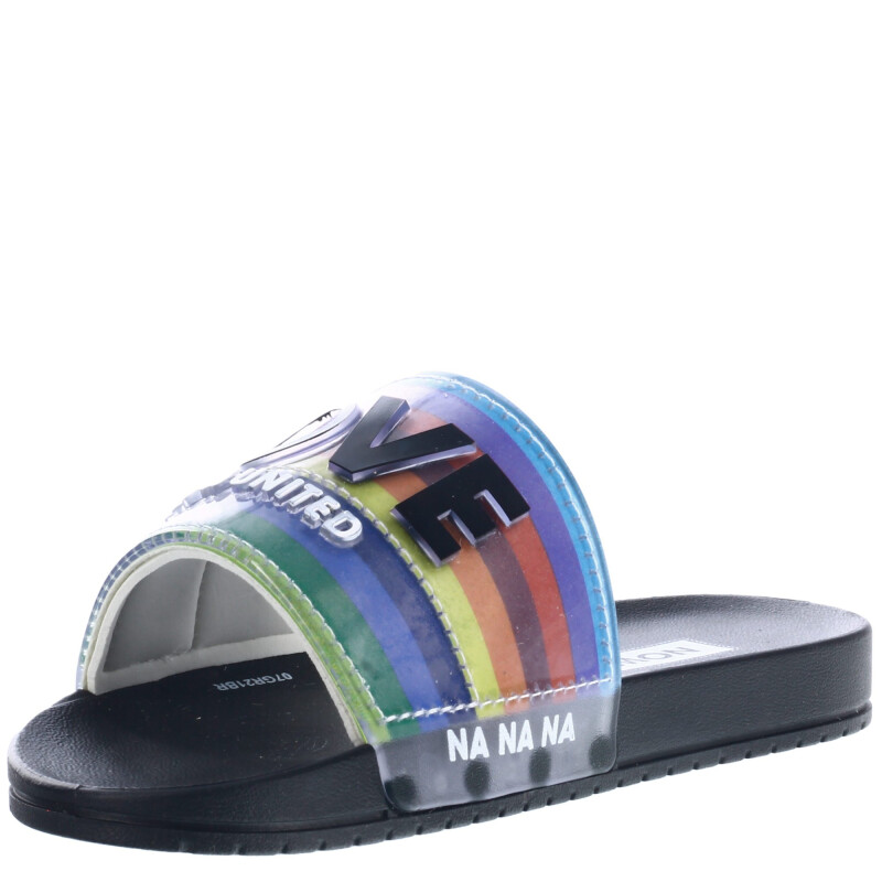 Sandalias Infantiles Grendene Love Kids Negro - Multicolor