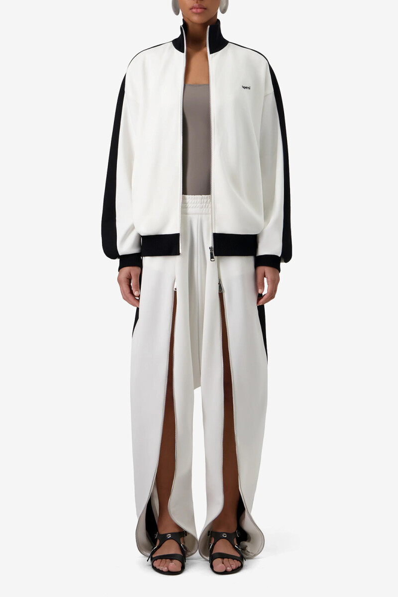 CHAQUETA OVERSIZED TRACK Blanco
