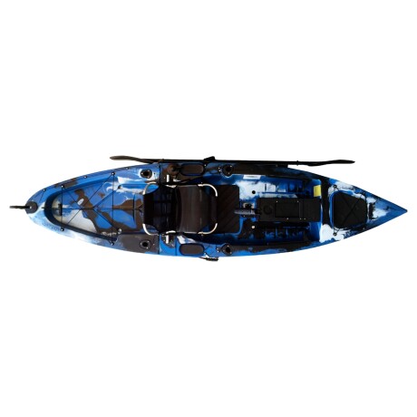 Kayak Caiaker Marlim con pedalera Camo Azul