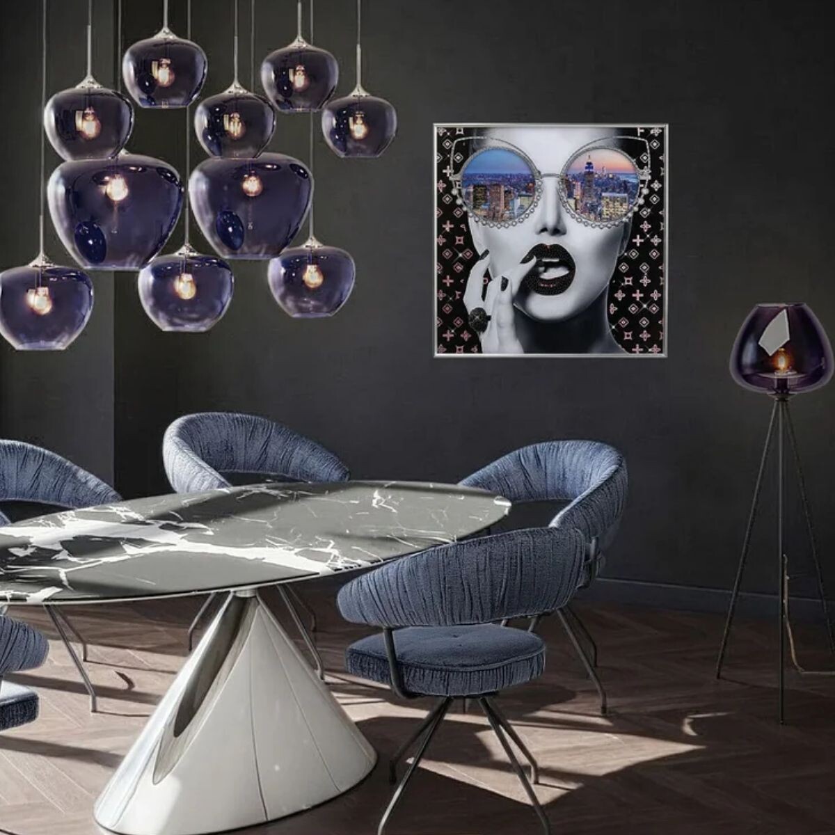 CUADRO NY VIEW Multicolor Small 