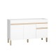 Modulo Bajo Mesada Sin Tapa Tres Puertas De 120 cms. BLANCO