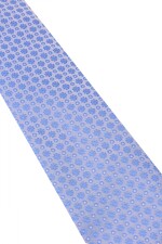 Corbata con pañuelo 8 cm CELESTE OSCURO