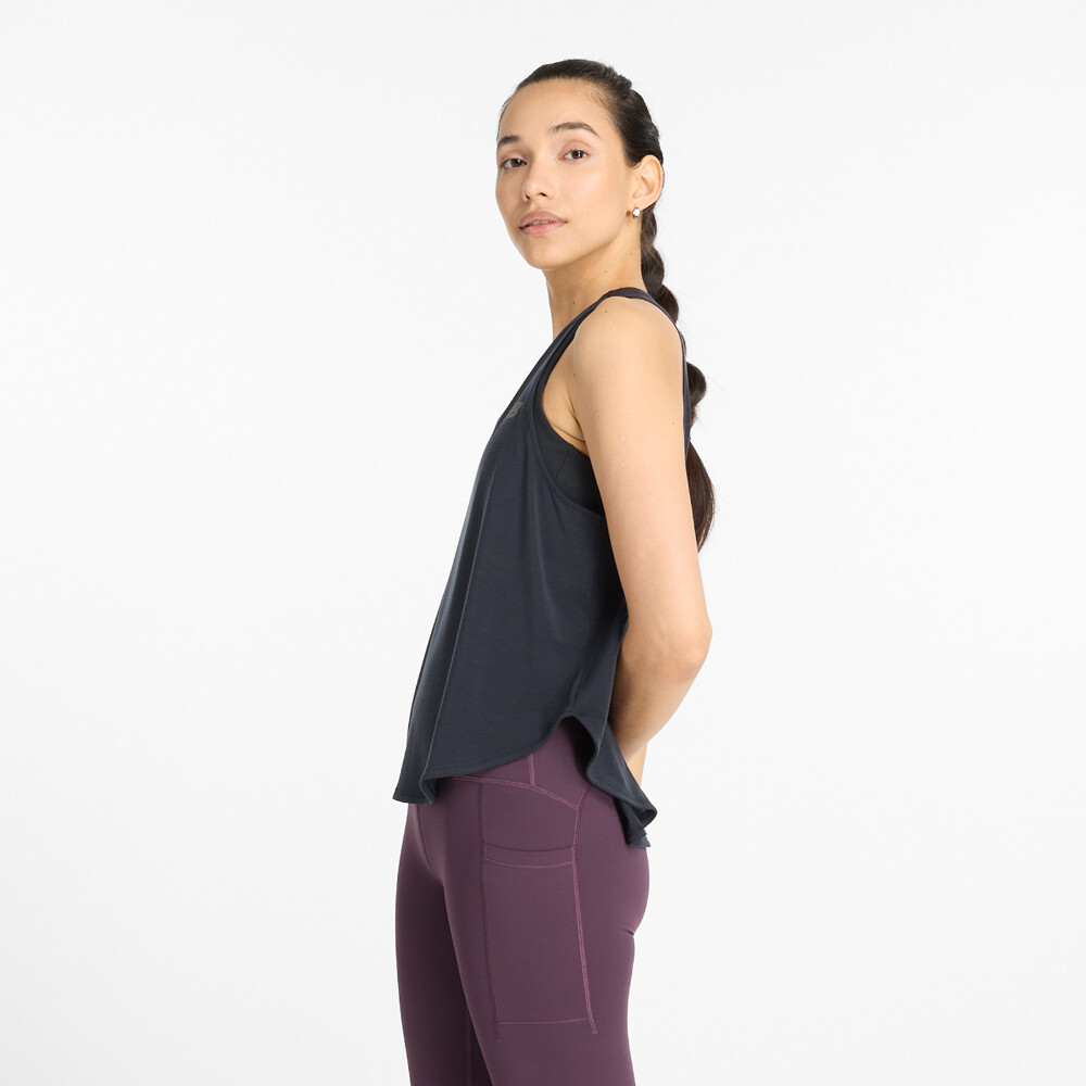 Drapey Jersey Tank - Mujer Black