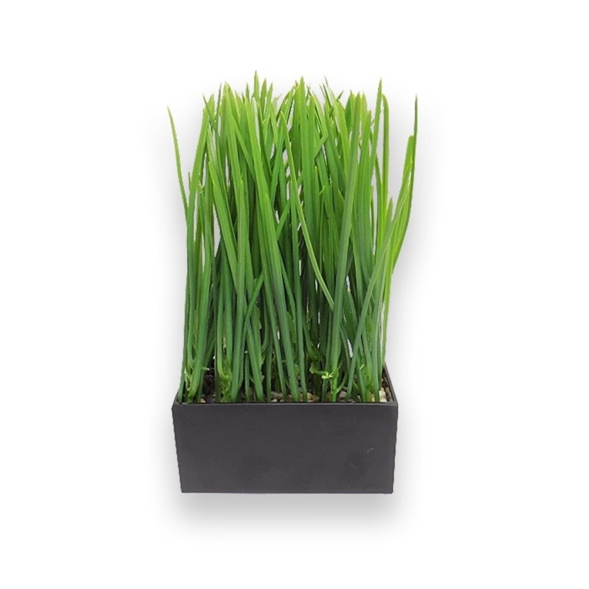 PLANTA ARTIFICIAL EN MACETA 16x8x26CM NEGRO/BLANCO 