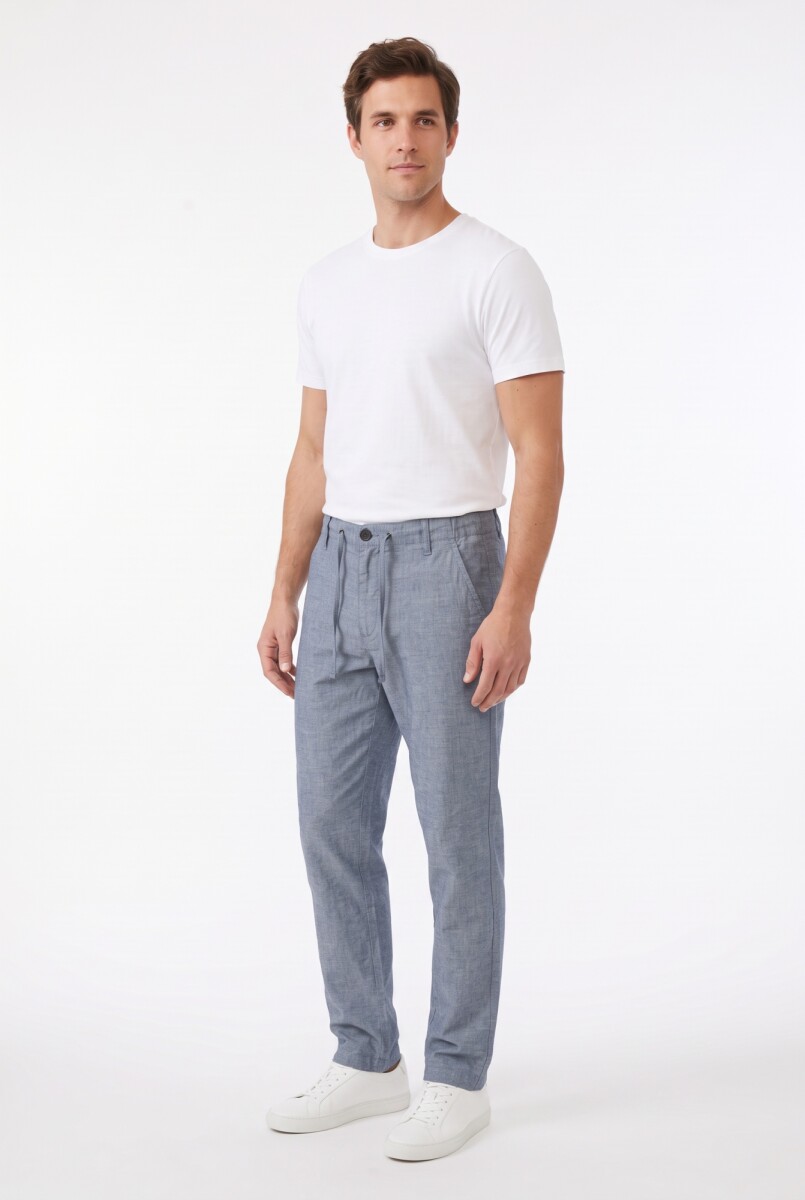 Pantalon con cintura ajustable - Gris oscuro 