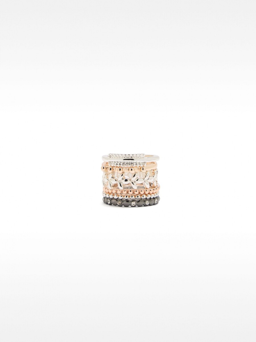 Conjunto De Anillos bicolor