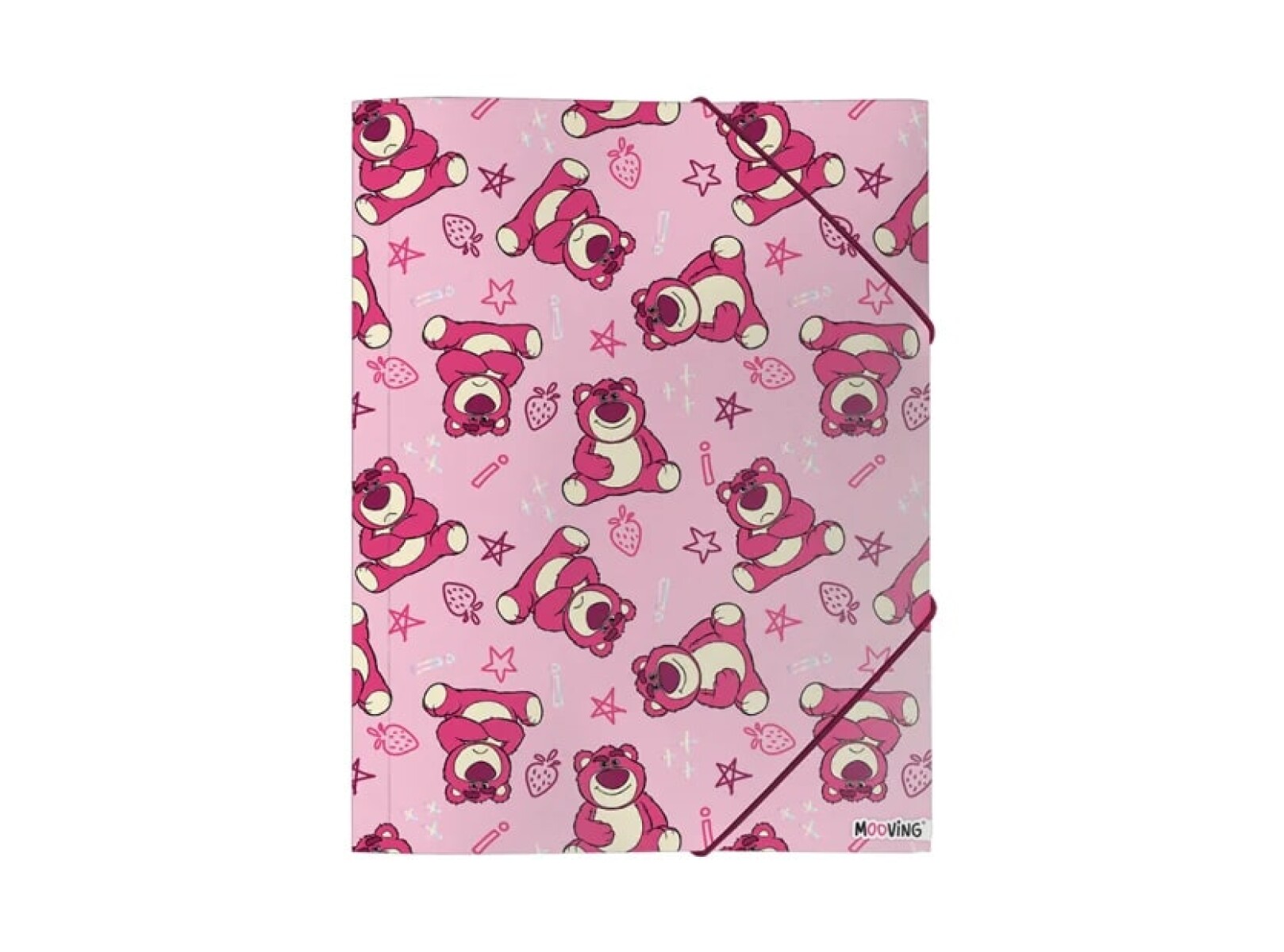 Carpeta con Elastico Licencias - Diseño patron de Lotso 