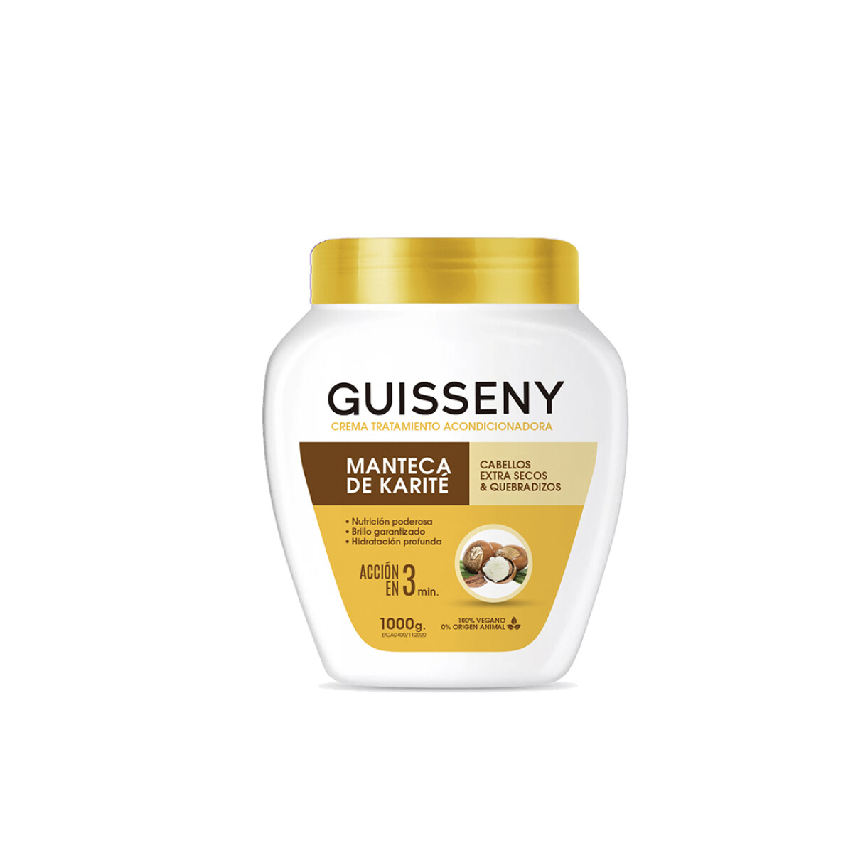 Guisseny Crema de Tratamiento Acondicionadora Manteca de Karité Guisseny - 1Kg 