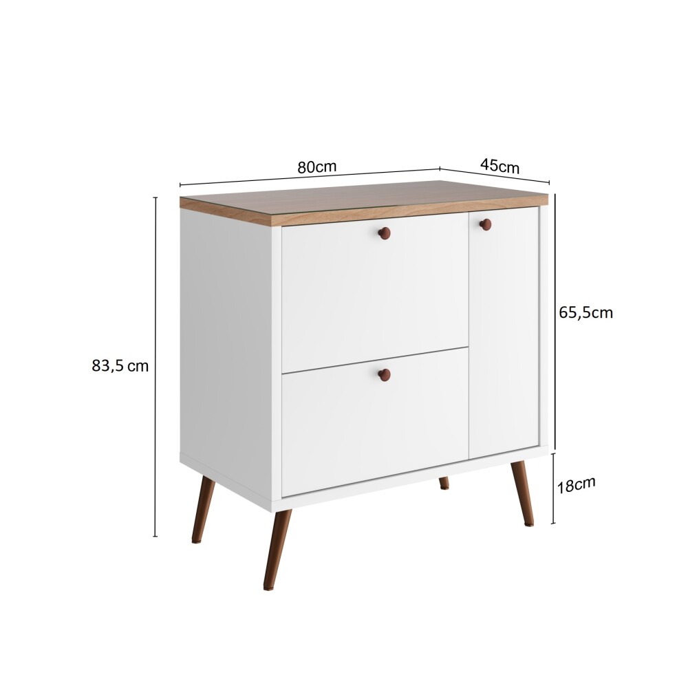 MUEBLE DE BAÑO MADRI COLOR BLANCO/TAU CON PATAS 80 CM Mueble De Baño Madri Color Blanco/tau Con Patas 80 Cm