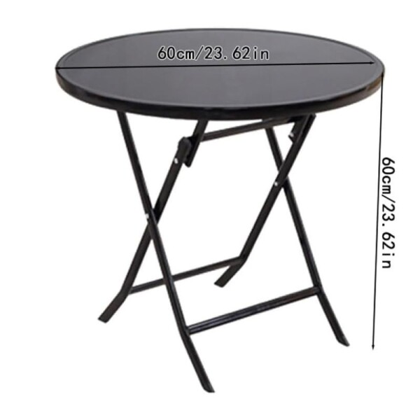 MESA REDONDA PLEGABLE DE VIDRIO MESA REDONDA PLEGABLE DE VIDRIO