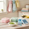 Set x3 tupper animales BUBA osito rosa