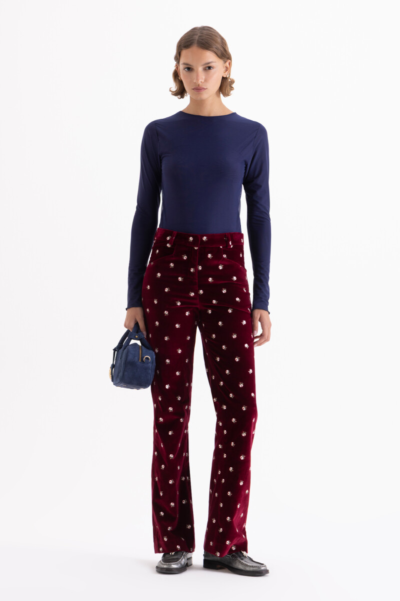 PANTALON CHARLOTTE Bordo