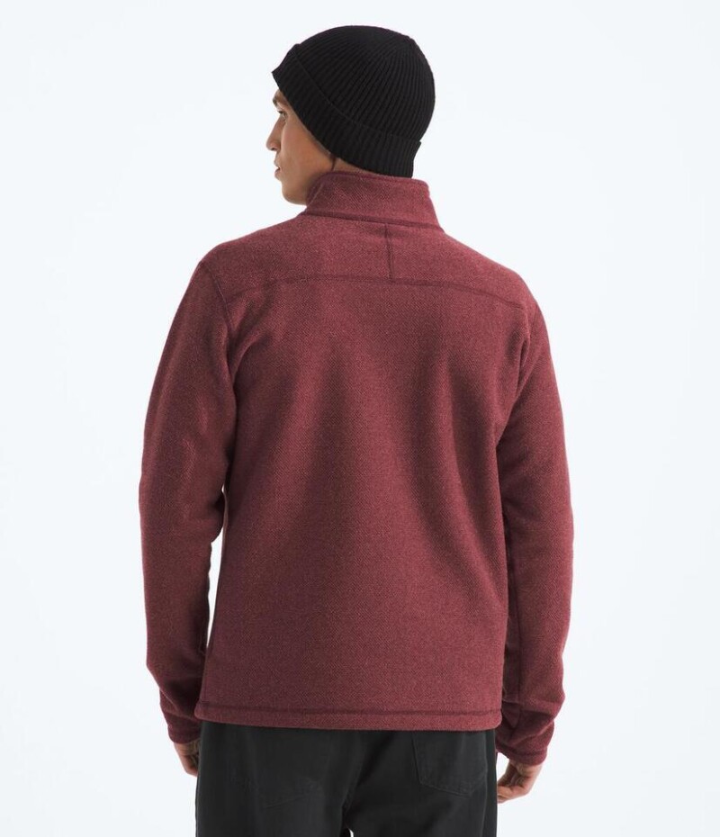 Buzo Polar Textured cierre de 1/4 hombre Sumac Heather